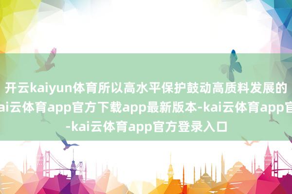 开云kaiyun体育所以高水平保护鼓动高质料发展的蹙迫举措-kai云体育app官方下载app最新版本-kai云体育app官方登录入口
